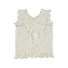 Stella McCartney Cream Cross Back Eyelet Top