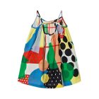 Stella Mccartney Abstract Print Pleated Tank Dress