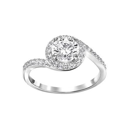 Swarovski Attract Light Swirl Ring